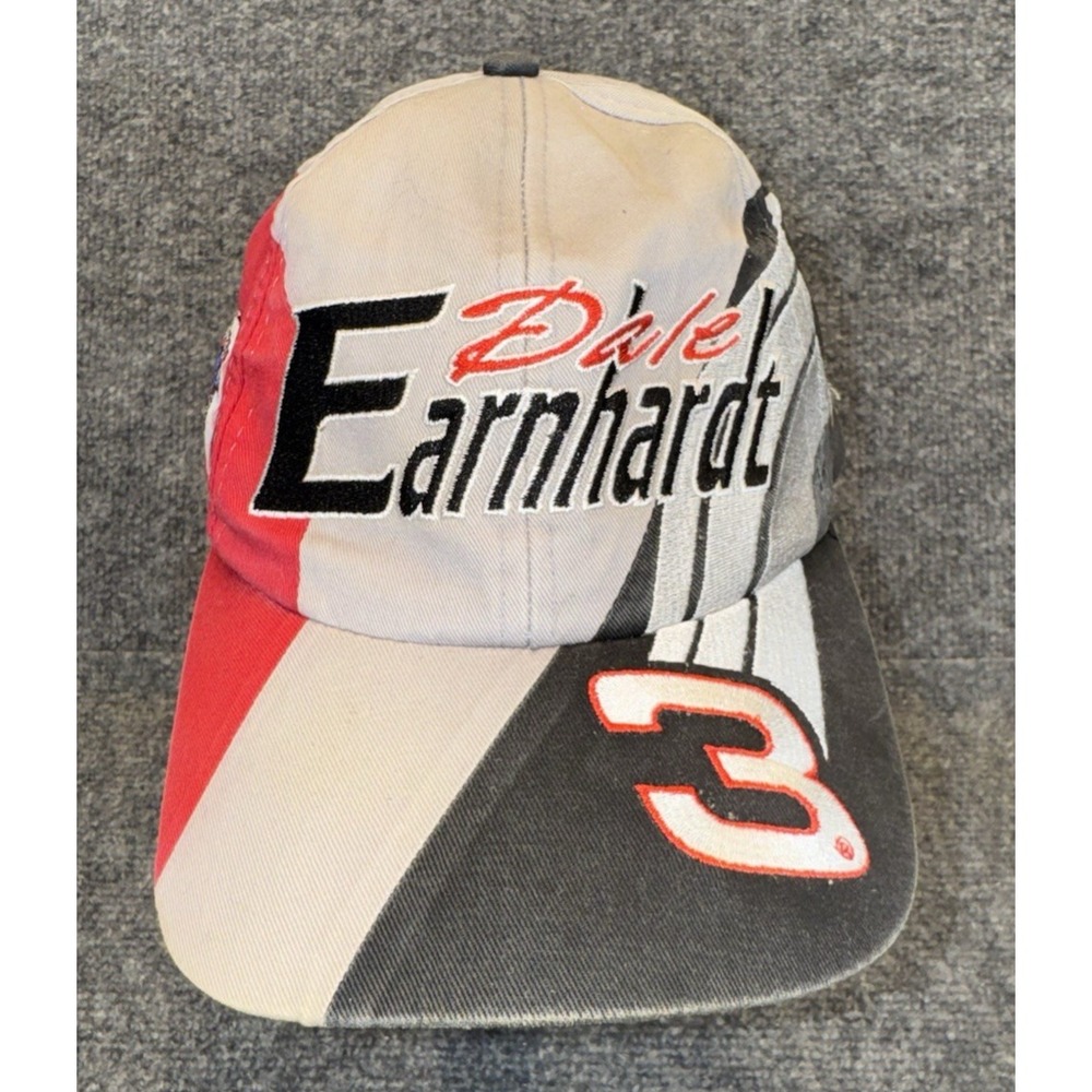 Dale Earnhardt #3 NASCAR 50TH ANNIVERSARY VINTAGE Gray 1990s SnapBack Cap Hat